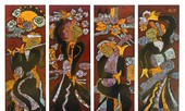 Họa sĩ Xuân Tiến với Sắc màu quê hương