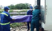 Thi thể cô gái không mặc quần áo nổi trên sông Vàm Thuật