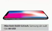 Sản xuất một chiếc iPhone X tốn bao nhiêu?