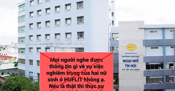 Mời công an xác minh người tung tin 2 nữ sinh HUFLIT bị xâm hại các