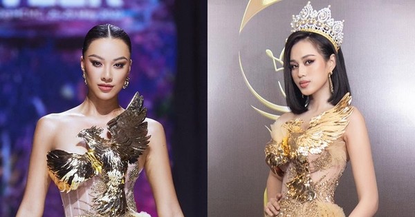 Hoa hậu Đỗ Thị Hà và Á hậu Kim Duyên đọ trình catwalk khi cùng diện