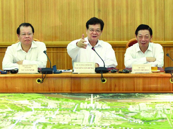 Thủ tướng xem xét quy hoạch trục Nhật Tân - Nội Bài Thủ tướng xem xét quy hoạch trục Nhật Tân - Nội Bài