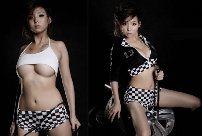 Cô nàng sửa lốp sexy Cô nàng sửa lốp sexy
