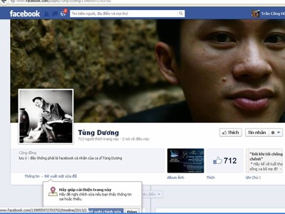 Nhái facebook của người nổi tiếng Nhái facebook của người nổi tiếng