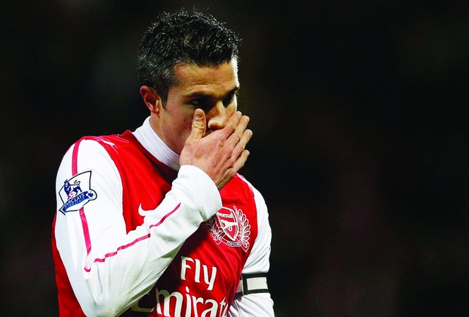 Arsenal: Mơ về nơi xa lắm Van Persie là điểm sáng hiếm hoi của Arsenal mùa này Ảnh: Getty Images