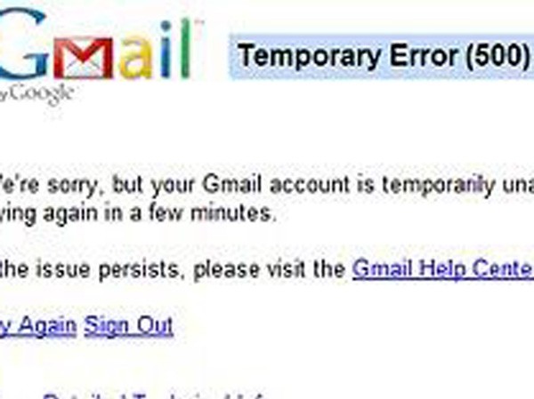 Hàng triệu người không thể truy cập Gmail Hàng triệu người không thể truy cập Gmail