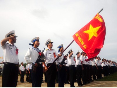 Cờ Tổ quốc ở Trường Sa Cờ Tổ quốc ở Trường Sa