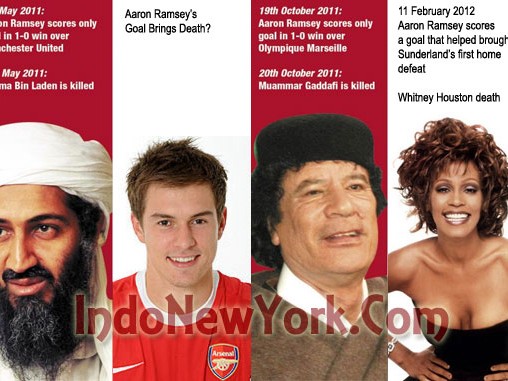 Aaron Ramsey ghi bàn, Whitney Houston qua đời Aaron Ramsey ghi bàn, Whitney Houston qua đời