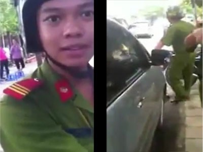 Xôn xao dư luận clip tài xế cãi lý với CSGT Xôn xao dư luận clip tài xế cãi lý với CSGT