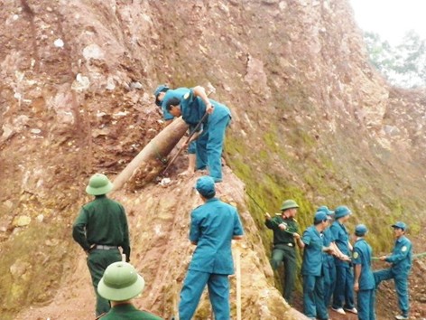 Phá hủy 74 quả bom, mìn Phá hủy 74 quả bom, mìn