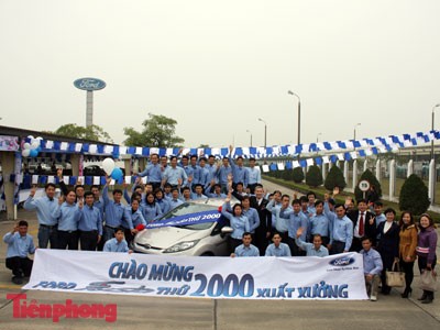 Ford Fiesta thứ 2000 xuất xưởng Ford Fiesta thứ 2000 xuất xưởng