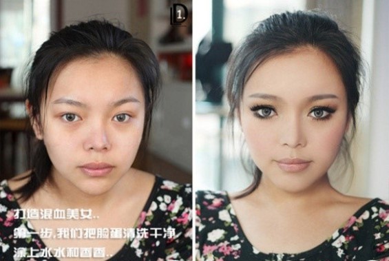 Sốc với nghệ thuật trang điểm Sốc với nghệ thuật trang điểm