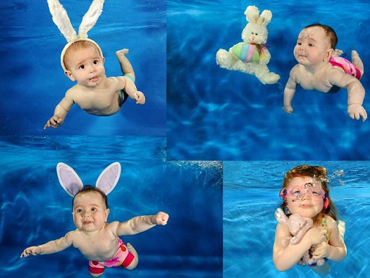 Khoảnh khắc bé làm thợ lặn cực đáng yêu! Khoảnh khắc bé làm thợ lặn cực đáng yêu!
