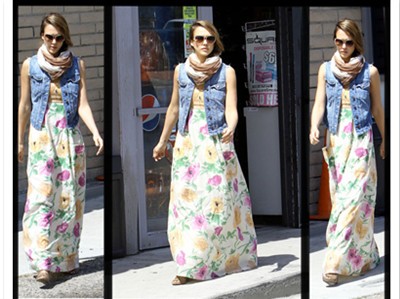Jessica Alba mê mẩn váy maxi Jessica Alba mê mẩn váy maxi
