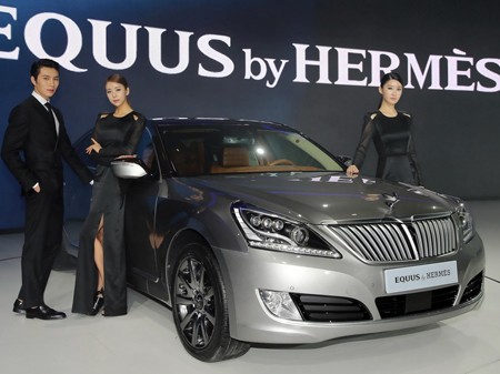 Đẳng cấp thời trang Hermes trên Hyundai Equus Đẳng cấp thời trang Hermes trên Hyundai Equus