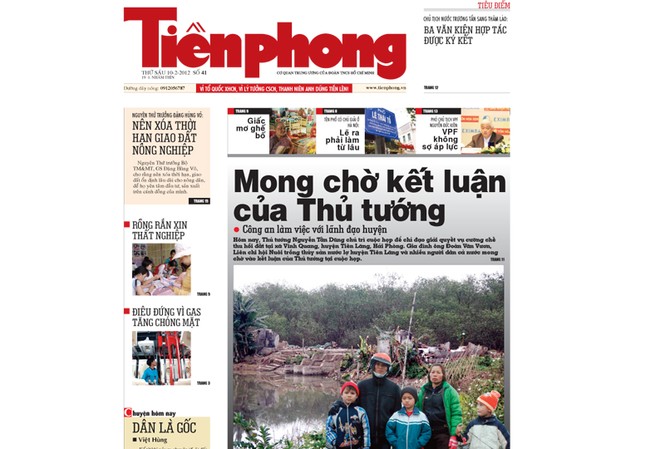 Tin bài chú ý trên Tiền Phong số 41 Tin bài chú ý trên Tiền Phong số 41