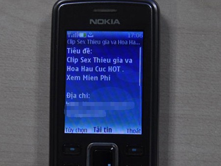 Thuê bao di động 'phát điên' vì tin nhắn sex Thuê bao di động 'phát điên' vì tin nhắn sex