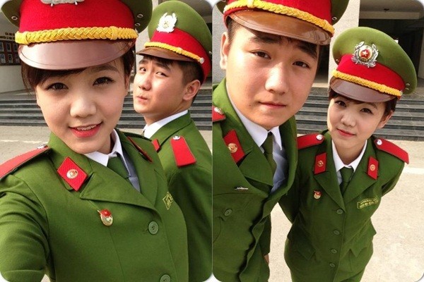 Nữ sinh cảnh sát gây sốt cộng đồng mạng Nữ sinh cảnh sát gây sốt cộng đồng mạng