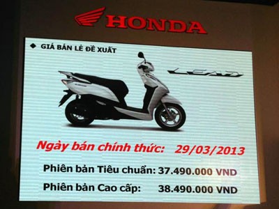 Honda VN tung Lead mới động cơ SH Honda VN tung Lead mới động cơ SH