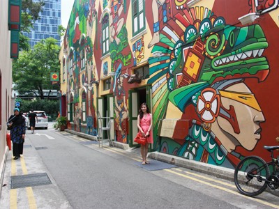 Coi kịch Broadway ở đảo quốc sư tử Con đường đầy màu sắc ở phố Arab