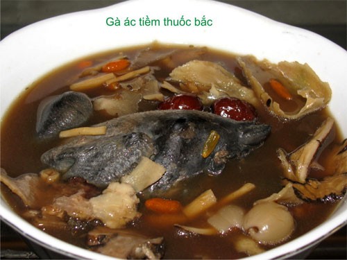 Gà ác tiềm thuốc Bắc bồi bổ cơ thể Gà ác tiềm thuốc Bắc bồi bổ cơ thể