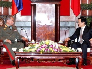 Chủ tịch nước tiếp Bộ trưởng Quốc phòng LB Nga Chủ tịch nước tiếp Bộ trưởng Quốc phòng LB Nga