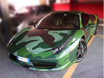 Ferrari 458 khoác ‘áo lính’ Ferrari 458 khoác ‘áo lính’