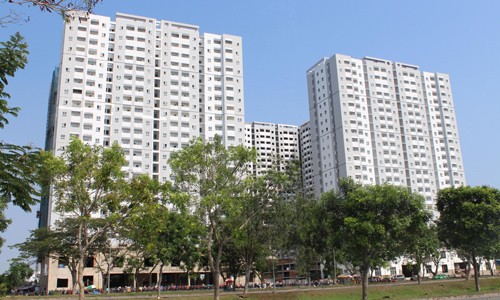 10 năm tới TP HCM cần một triệu căn hộ giá rẻ Một dự án nhà ở xã hội bàn giao năm 2016 tại TP HCM. Ảnh: Vũ Lê