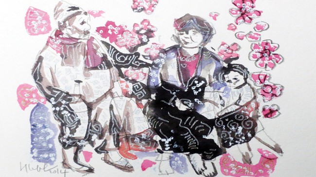 Tết này mẹ vắng nhà Minh họa: Đỗ Đức