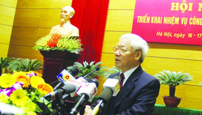 Ngành Kiểm sát tạo chuyển biến trong đấu tranh chống tham nhũng Tổng Bí thư Nguyễn Phú Trọng phát biểu tại Hội nghị.