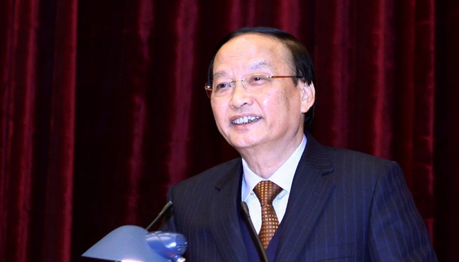 Quy hoạch, luân chuyển cán bộ: “Chạy” làm sao được Ông Tô Huy Rứa, Ủy viên Bộ Chính trị, Trưởng Ban Tổ chức Trung ương. Ảnh: TTXVN.