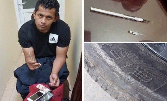 Lật tẩy thủ đoạn của nhóm đạo chích Colombia Fabian và con dao thửa có thể tháo lắp.