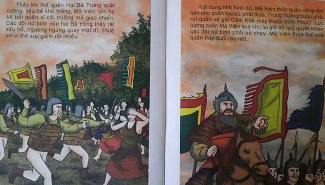 Thu hồi truyện tranh lịch sử gây phản cảm Những tranh vẽ phản cảm, sai sự thật trong cuốn truyện tranh