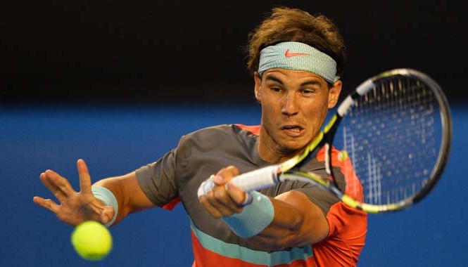 Khai mạc Australian Open: Chưa có bất ngờ Nadal thể hiện phong độ tốt trong ngày khai mạc Australian Open. Ảnh: Getty Images