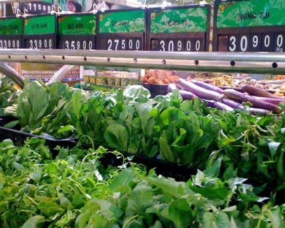 Rau không tem chứng nhận vẫn vào được siêu thị Siêu thị Big C, Lotte Mart đã ngưng bán và nhập hàng từ Công ty rau an toàn Ba Chữ.