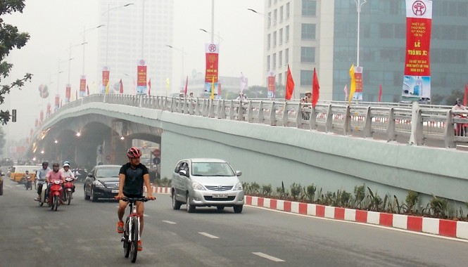 Hà Nội phản hồi kết luận của Thanh tra Bộ Xây dựng Cầu vượt tại nút Daewoo một trong 3 cầu vượt thép bị Thanh tra Bộ Xây dựng kết luận thi công gây thất thoát. Ảnh: Trọng Đảng