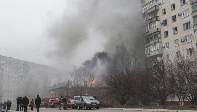 Sơ tán người Việt khỏi Mariupol Hàng chục người thiệt mạng, bị thương khi thành phố Mariupol bị bắn phá mấy ngày qua. Ảnh: NBC News
