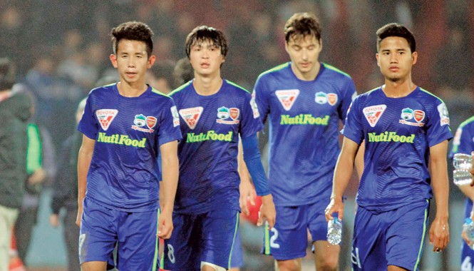 HA.GL khó đưa nguyên 'bộ sậu' lên tuyển U23 Dàn cầu thủ trẻ HAGL khó có cơ hội lên tuyển U23 VN cùng nhau như mong muốn của lãnh đạo VFF. Ảnh: VSI
