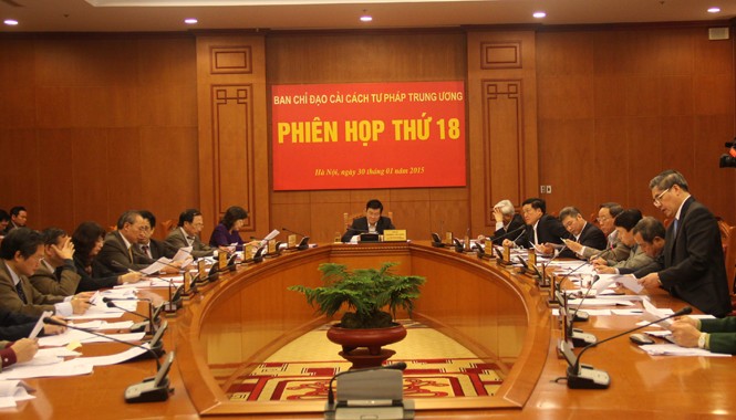 Có thể xử lý hình sự pháp nhân Đề án truy cứu trách nhiệm hình sự đối với pháp nhân được trình tại phiên họp của Ban Chỉ đạo cải cách tư pháp Trung ương.