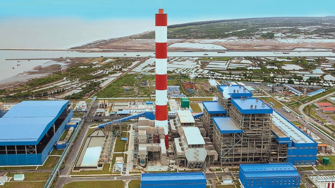 Nhiệt điện Duyên Hải 3 dồn sức về đích Dự án Nhà máy Nhiệt điện Duyên Hải 3. Ảnh: Thành Trung