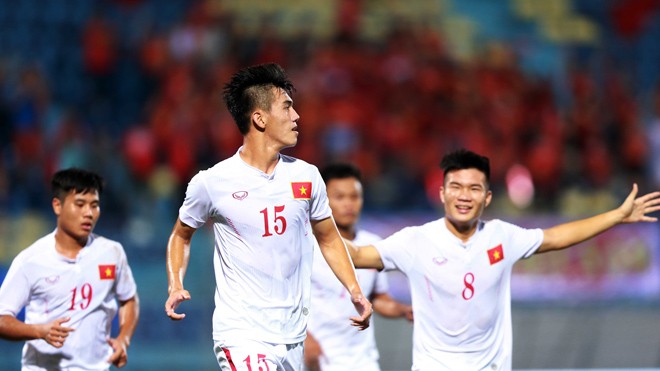 Chờ U19 Việt Nam làm nên lịch sử Các cầu thủ U19 Việt Nam được mong chờ làm nên lịch sử ở giải U19 châu Á dù gặp phải những đối thủ mạnh ở vòng bảng. Ảnh: VSI