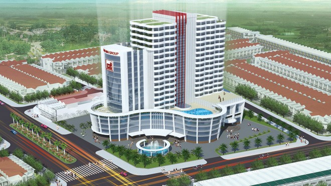 Tầm nhìn bất động sản thời kỳ hậu khủng hoảng Phối cảnh khách sạn 5 sao tại Núi Sam của Tập đoàn Sao Mai