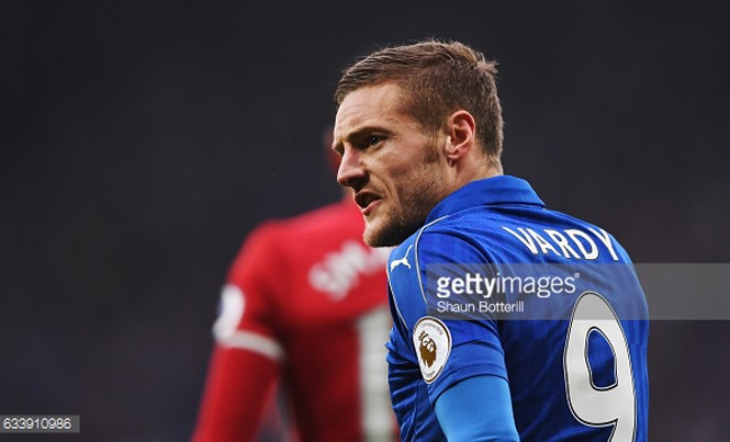 Leicester City - Nhà vô địch lâm nguy Jamie Vardy tịt ngòi ở 18/21 trận mùa này ở giải Ngoại hạng. Ảnh: Getty Images