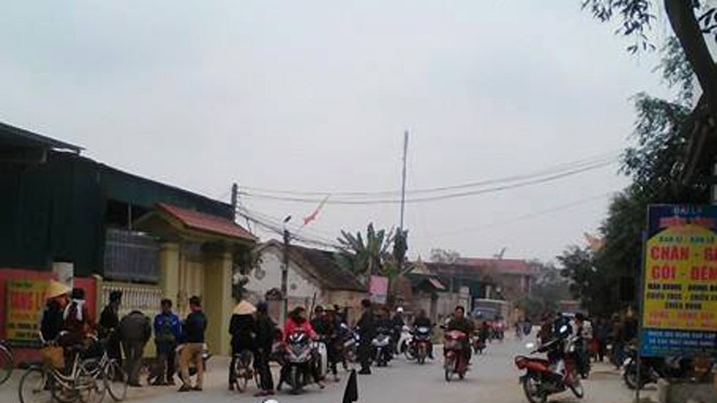 Hai người thương vong sau cuộc rượu trong đêm Hiện trường vụ việc.