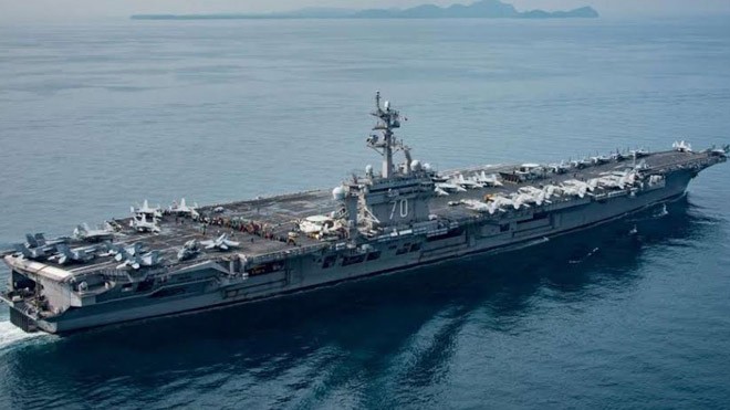 Nhà Trắng: Tàu sân bay Carl Vison hướng tới Bán đảo Triều Tiên Ảnh: US Navy