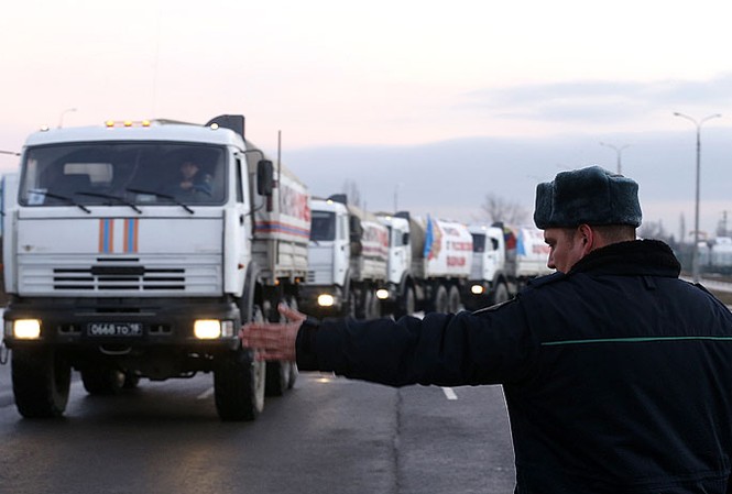1.400 tấn hàng nhân đạo của Nga sắp tới Ukraine Chuyến hàng nhân đạo thứ 11 sẽ tới miền Đông Ukraine vào ngày 8/1 tới.