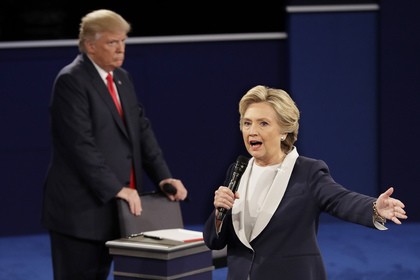 NBC News: ‘Bà Clinton thắng trong cuộc tranh luận lần 2’ Ảnh: AP