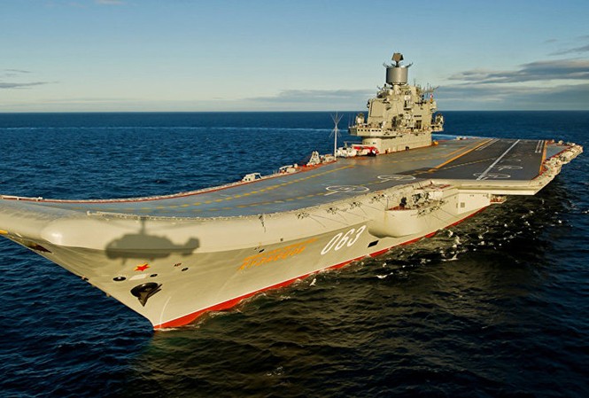 Nga nâng cấp tàu sân bay Đô đốc Kuznetsov, kéo dài tuổi thọ 20 năm Ảnh: Bộ Quốc phòng Nga
