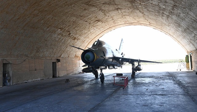 Syria: Sân bay Shayrat nối lại hoạt động sau 1 ngày bị tấn công Ảnh: RIA Novosti
