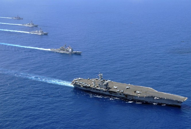 Hải quân Mỹ đến Hàn Quốc ‘thực hiện bước cơ động chưa từng có’ Ảnh: US Navy